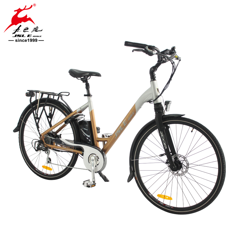 Cost-effective Wholesale 700C Al Alloy Stepped Frame Women City Electric Bicycle - Image 2