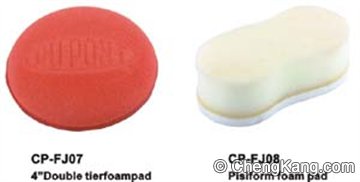 4-Inch Double-Tier and Pisiform Foam Pads for Polishing