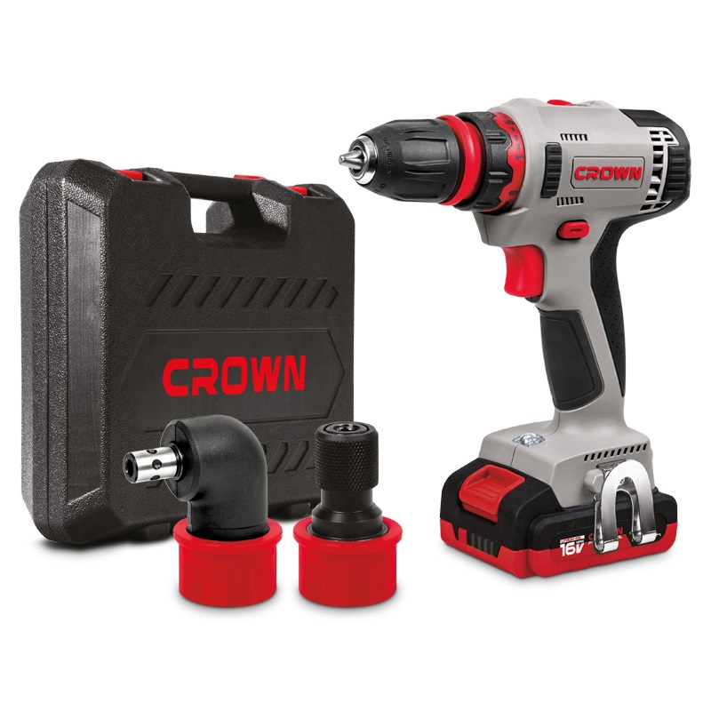 16V Cordless Drill Screwdriver with Keyless Chuck