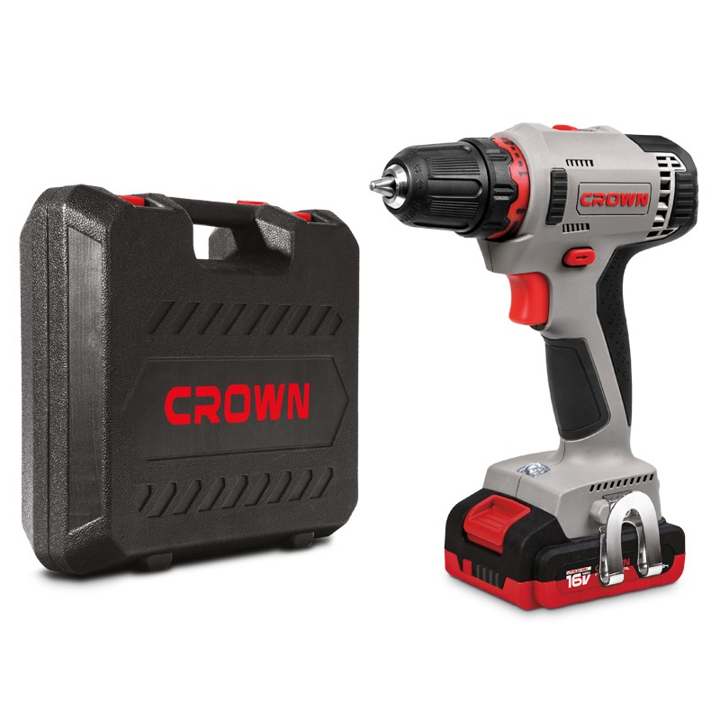 CROWN 16V Cordless Drill/Driver 1.5AH Lithium-ion Power Tools CT21082H-1.5 BMC - Image 2
