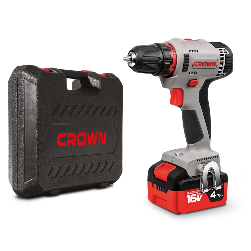 16V Cordless Drill Driver with Lithium-Ion Battery
