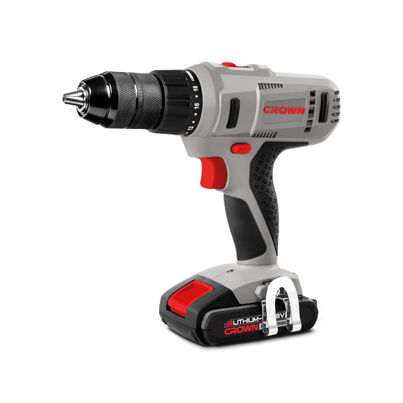 CROWN 18V Cordless Drill Driver 1.5 AH Lithium-ion Power Tools CT21056LM-1.5S - Image 2