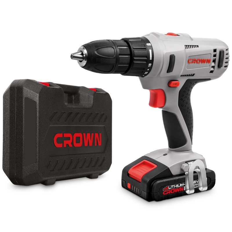 18V Cordless Drill Driver with 2Ah Lithium-ion Battery