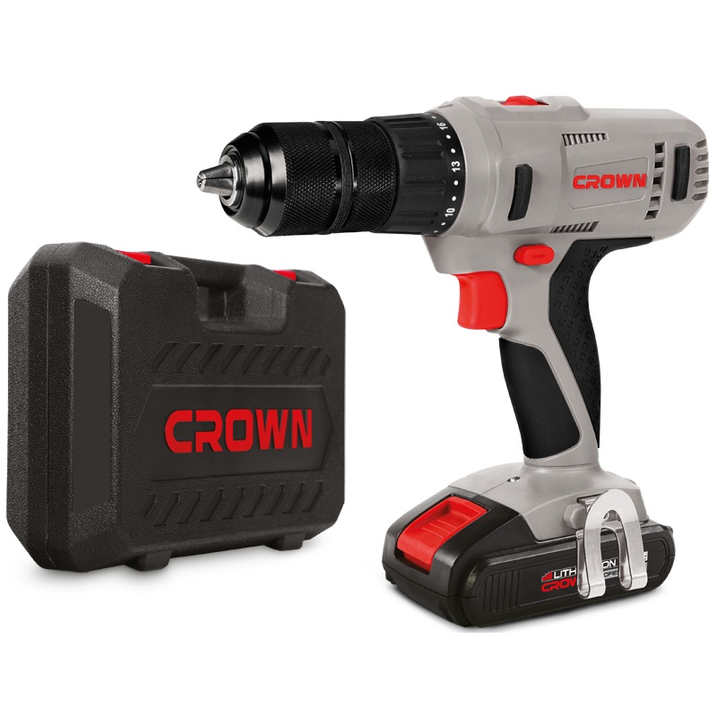 CROWN 18V Cordless Drill Driver Lithium Battery Power Tools CT21056LM-1.5 BMC - Image 2