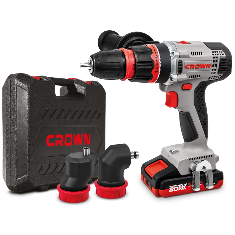 20V Cordless Drill Driver with 2AH Lithium-ion Battery