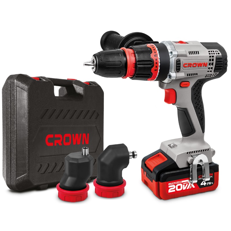 20V Cordless Drill Driver with 4Ah Lithium-ion Battery