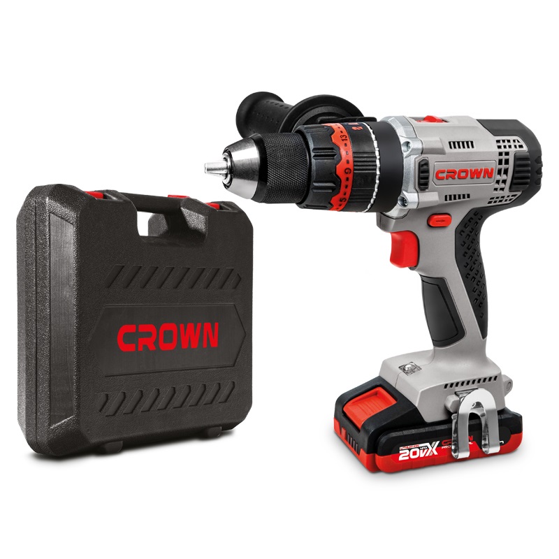 20V Cordless Impact Drill Driver Kit with 2 Batteries