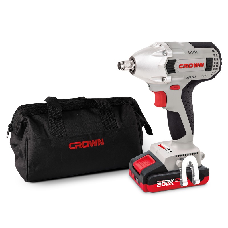 CROWN 20V Cordless Impact Wrench Brushless 2AH Power Tools CT22015HX-2 TB - Image 2