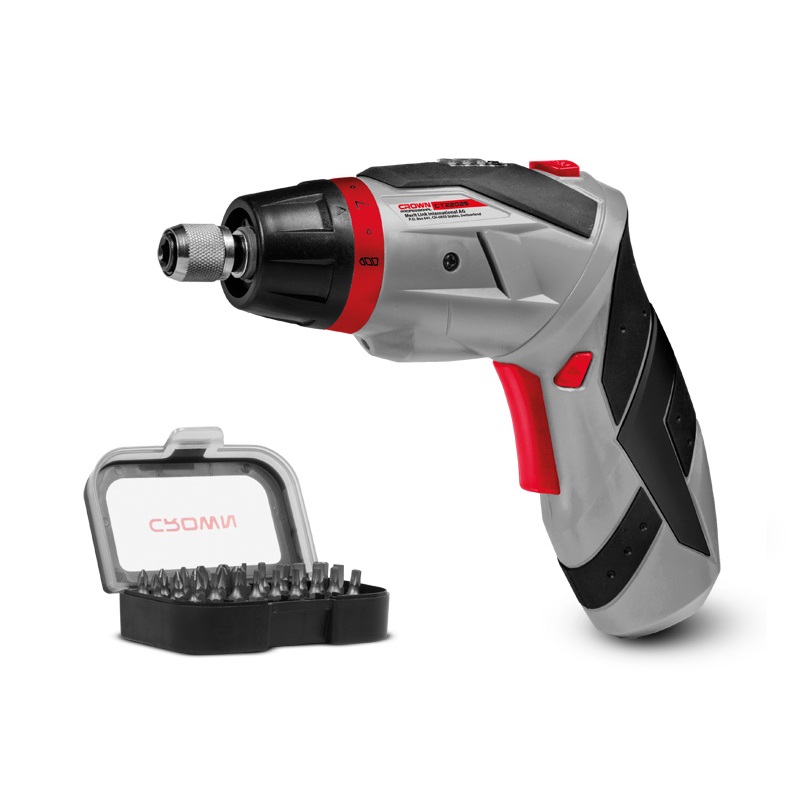 CROWN 3.6V Cordless Screwdriver Rechargeable Li-ion Power Tools CT22025 - Image 2