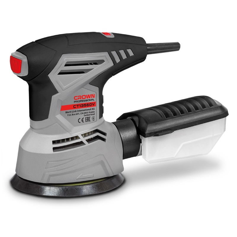 CROWN Rotary Sander Palm Sander Variable Speed Random Orbital Sander CT13560V - Image 2