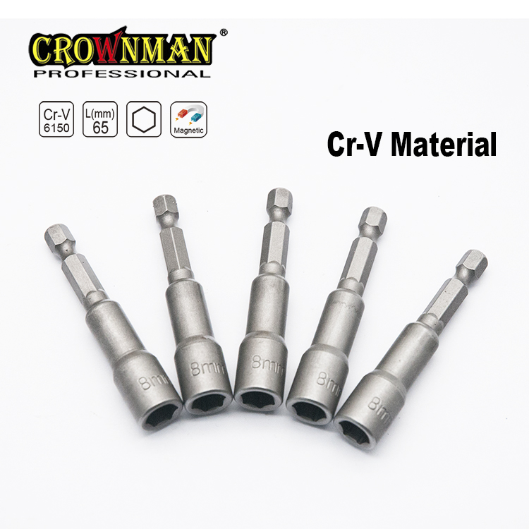 CROWNMAN 5PCS Magnetic Nut Setter CR-V material - Image 2