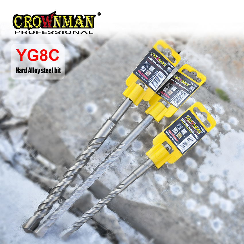 CROWNMAN Alloy Steel Plus Shank Electric Hammer Drill For Concrete - Image 2