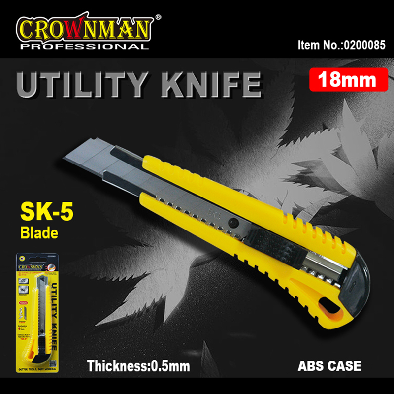 18mm SK5 Blade Utility Knife with ABS Case