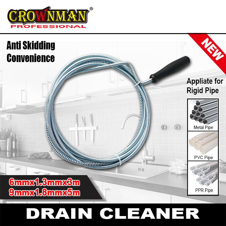 Drain cleaner compatibility with different pipe types