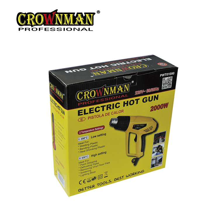 2000W Electric Hot Air Gun with Dual Temperature Settings