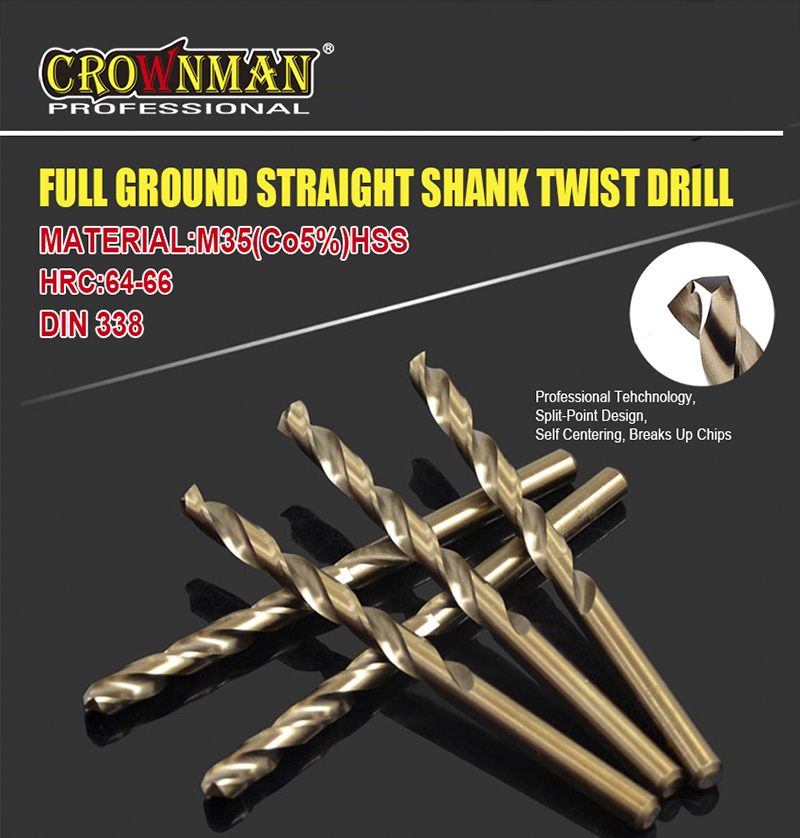 CROWNMAN Full Ground Straight Shank Twist Drill - Image 2