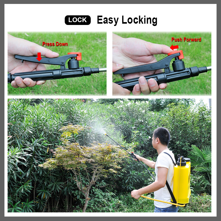 Spray handle locking mechanism