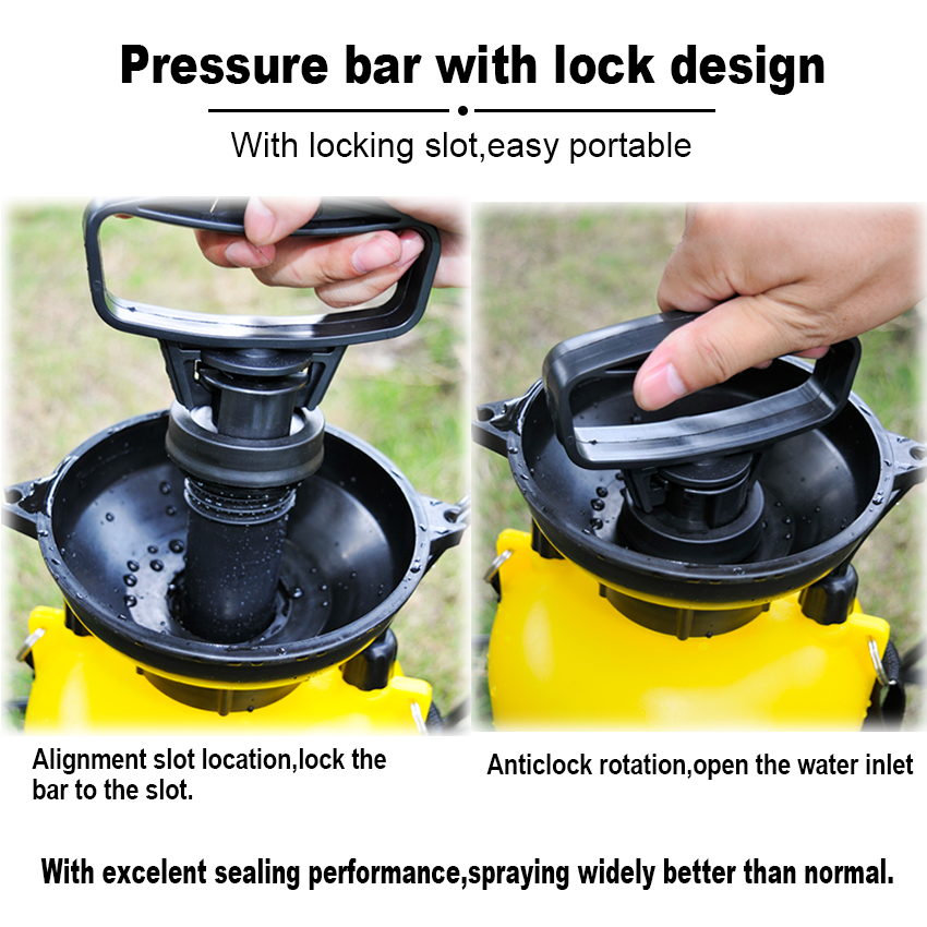 Pressure bar locking mechanism
