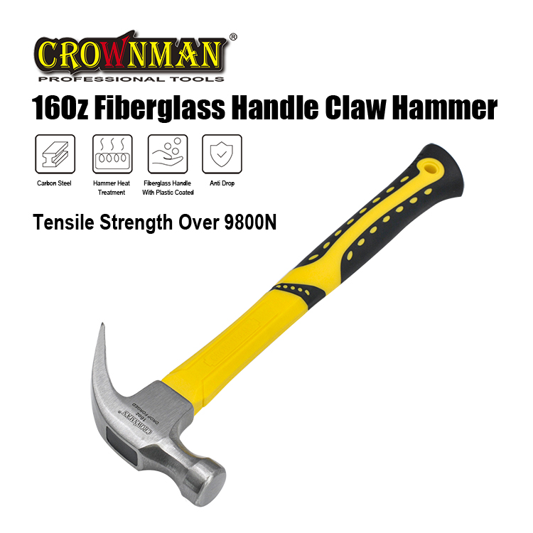 Fiberglass Handle Claw Hammer