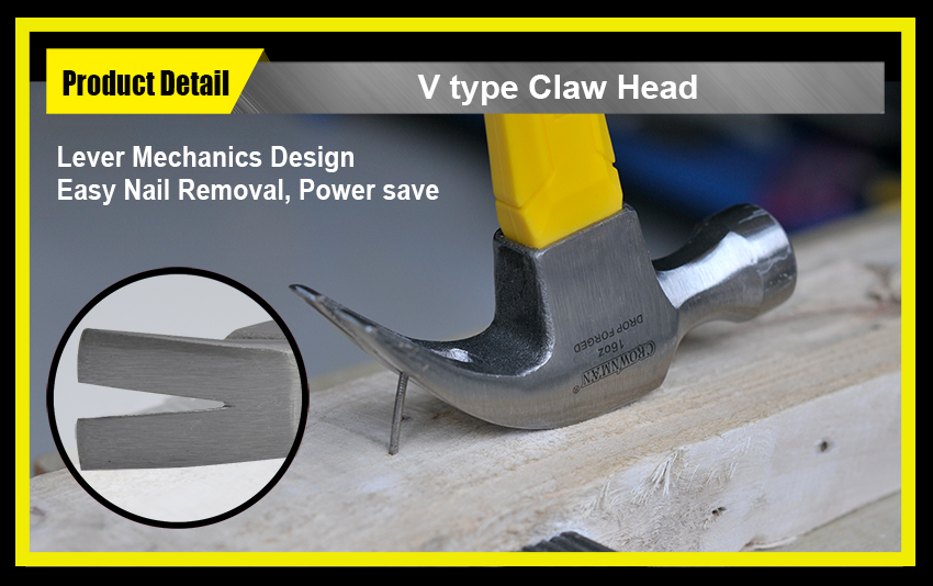 V-type claw head design
