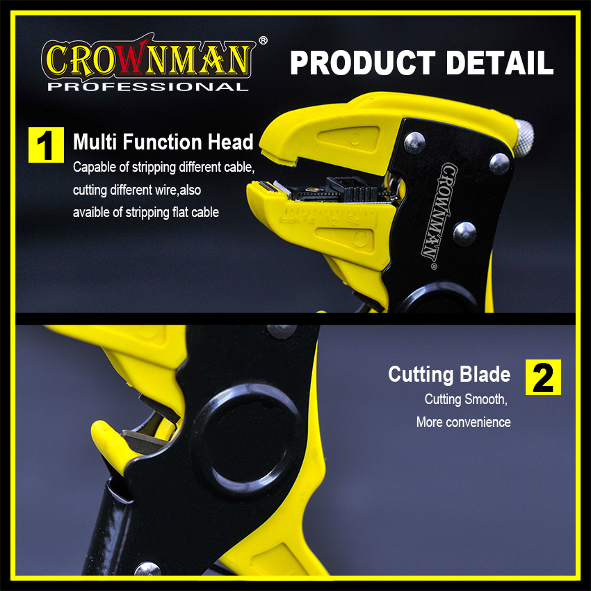 Close up of the multi-function head and cutting blade
