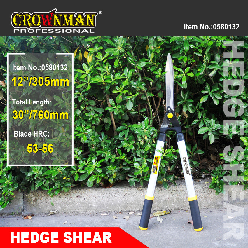 Hedge shear dimensions and hardness rating