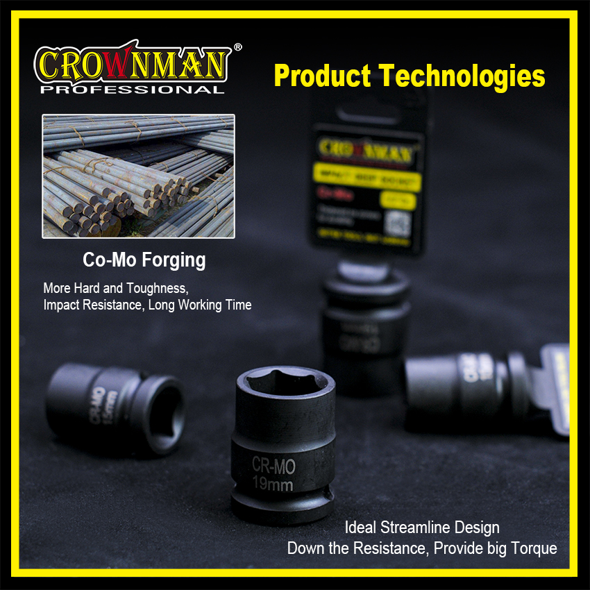 Product technology highlighting impact resistance and torque delivery