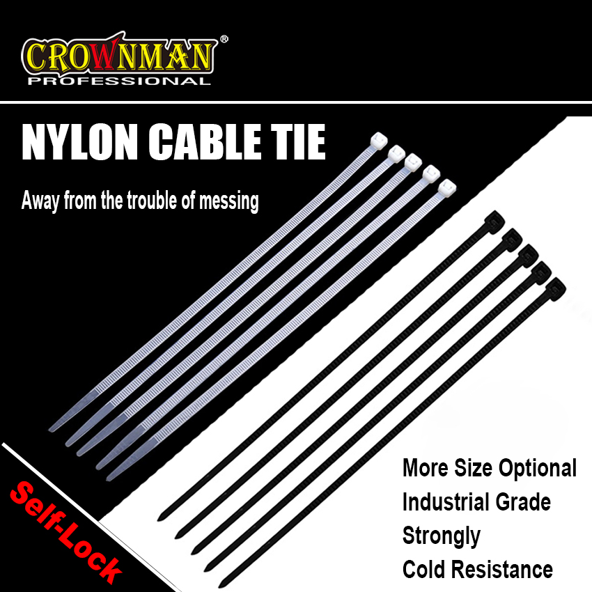 Industrial grade cable ties in use