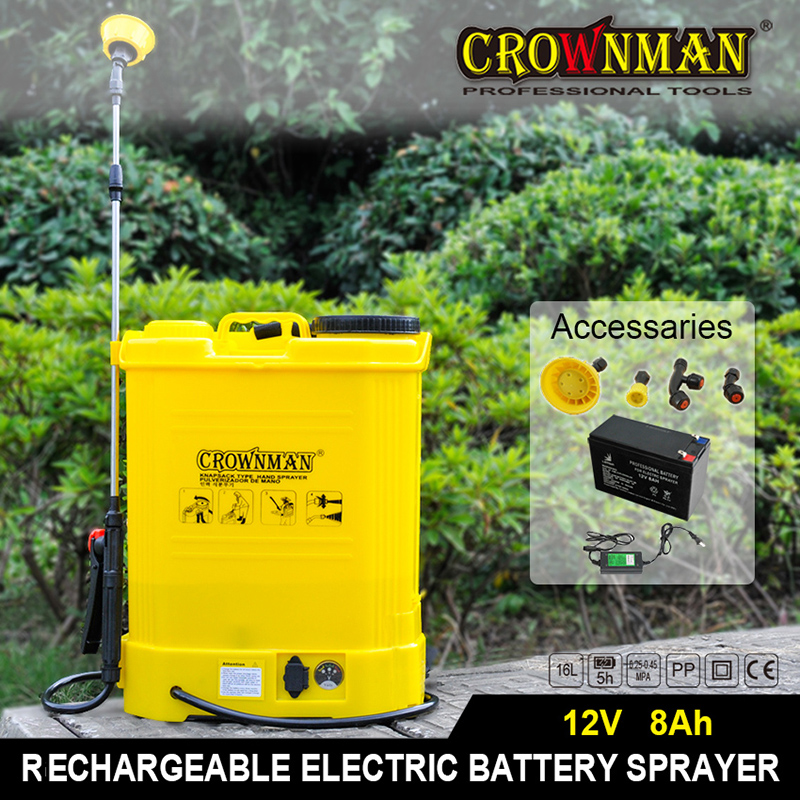 CROWNMAN Rechargeable Electric Battery Sprayer 16L Volume - Image 2