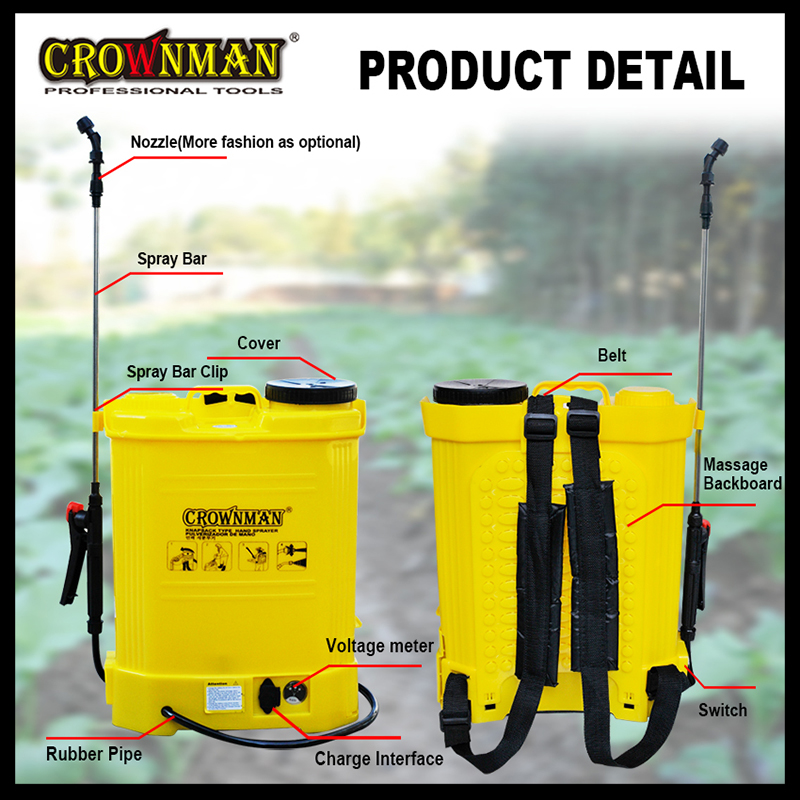 Rechargeable Battery Powered Knapsack Sprayer, 16L