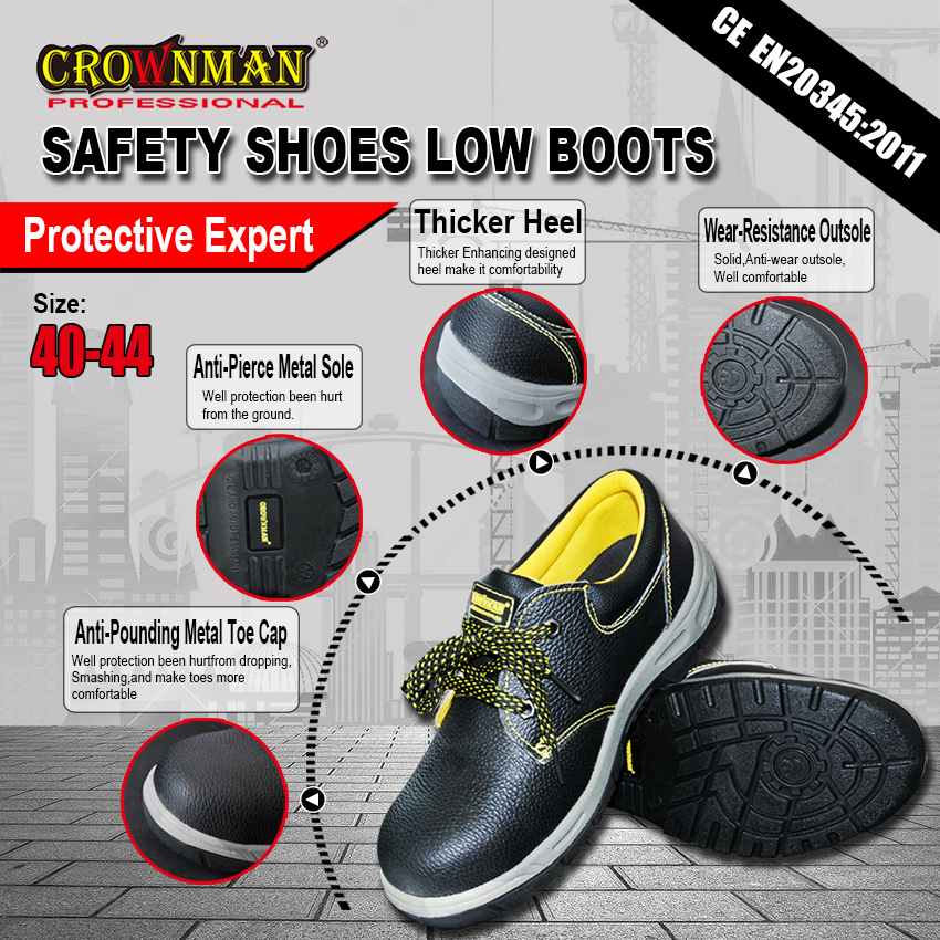 Overview of safety shoe features and CE certification
