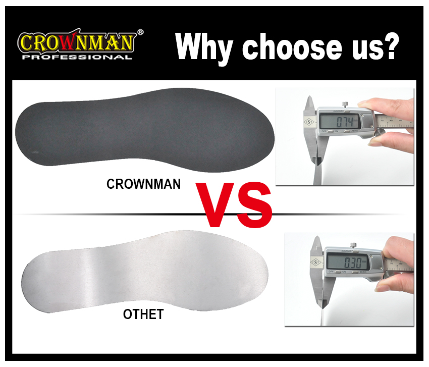 Insole thickness comparison