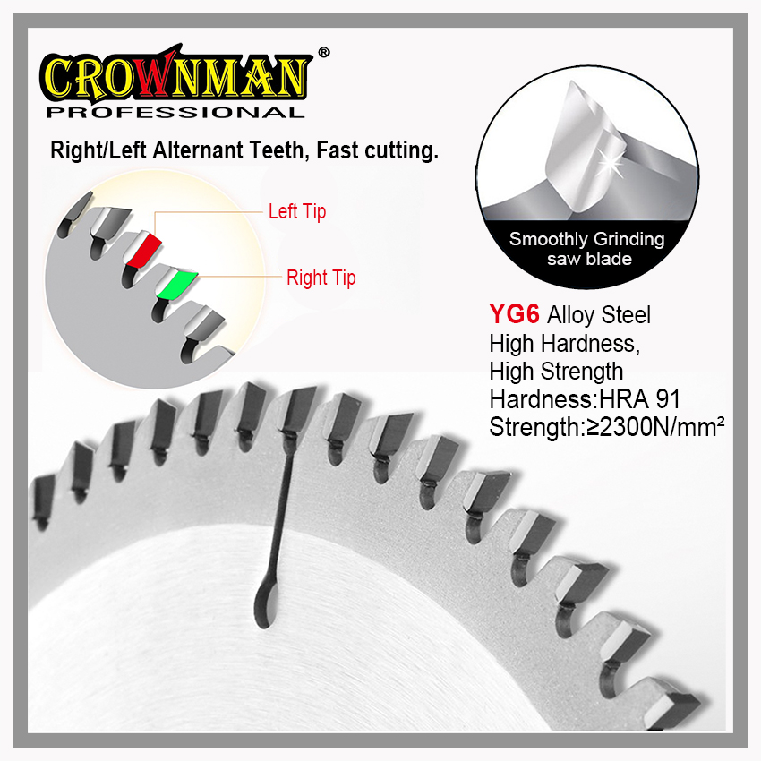 Alternant teeth design for fast cutting
