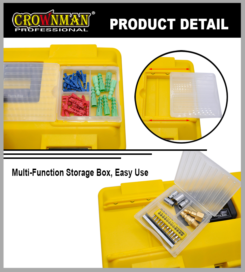 Multi-function storage box top view