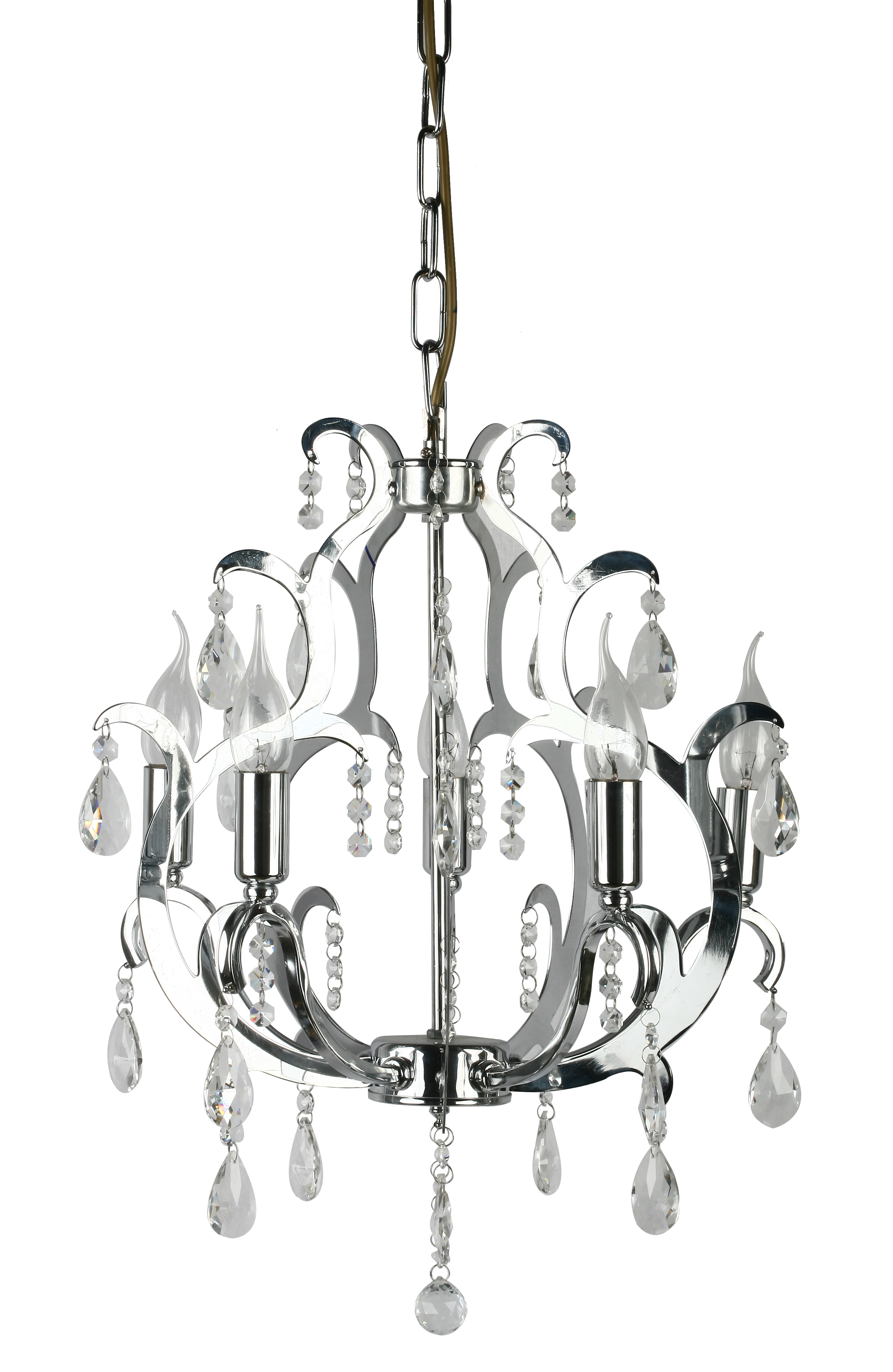 Chrome Crystal Chandelier