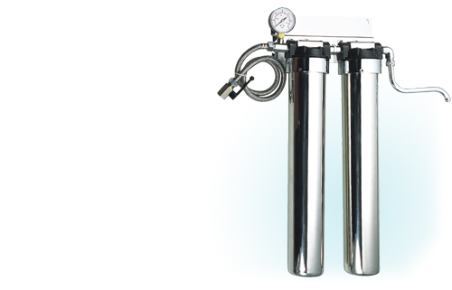 Dual-Stage Stainless Steel Water Filtration System