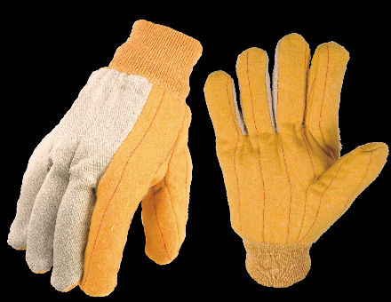 Work Gloves with Knit Wrist and Reinforced Palm