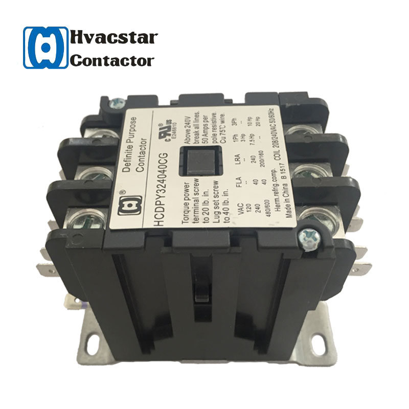40A 3-Pole AC Contactor for HVAC Systems