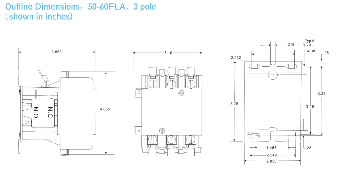 Technical Dimensions Drawing