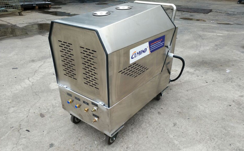 Full view of the electric steam car washer