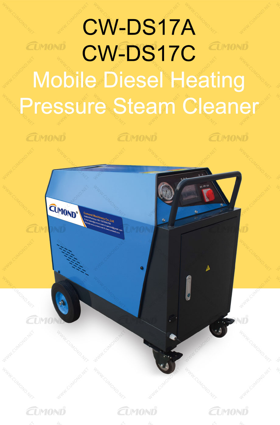 Portable diesel steam cleaner units
