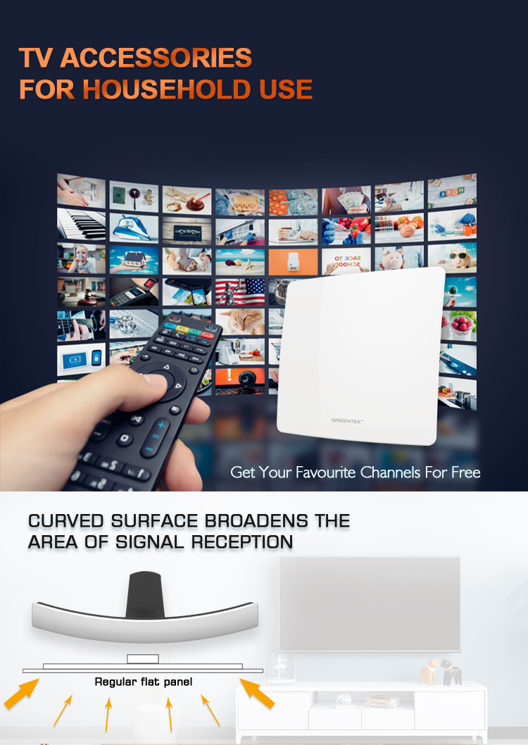 Curved surface signal reception benefits