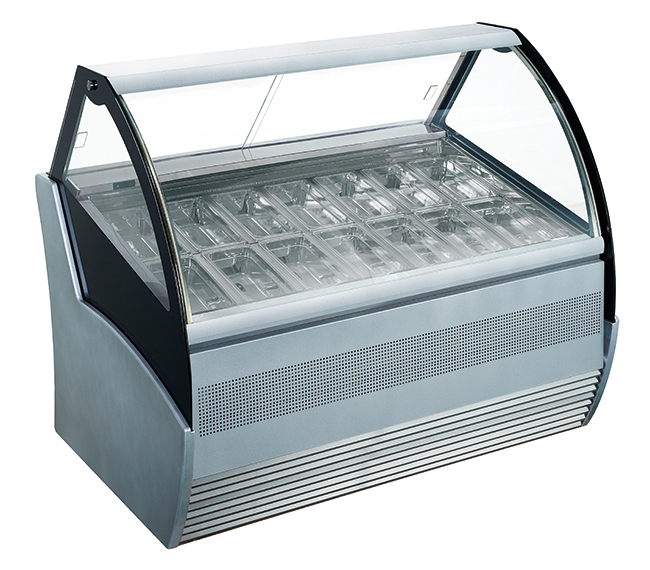 Curved Glass Door Ice Cream Display - Image 3