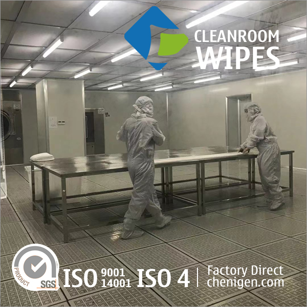 Class 10 Large Polyester Cleanroom Wipes