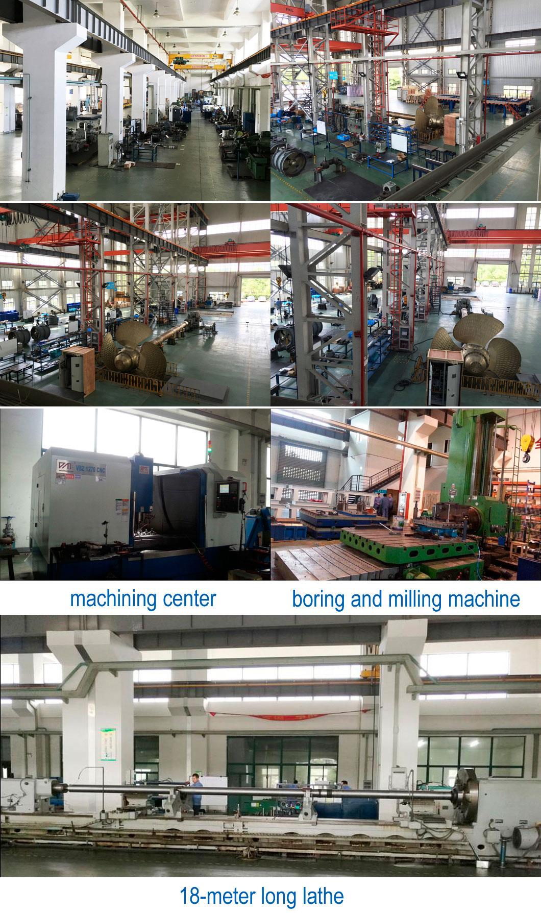 Heavy machining equipment for propeller production