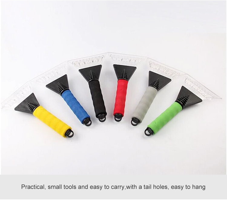 Customized Logo Printing Soft Handle Strong LED Light Ice Scraper Snow Removal Shovel for Car Windshield - Image 2