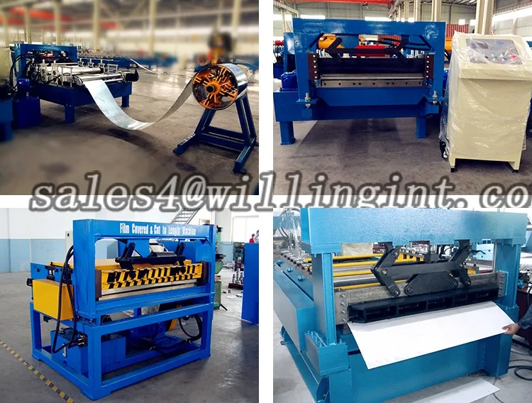 Film covered and cut to length machine processing unit