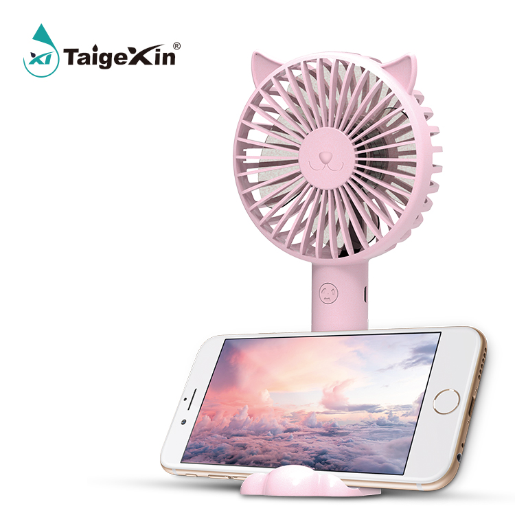 Cute Fan Portable Handheld Rechargeable Air Cooling Mini Fan - Image 2