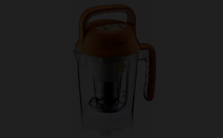 Food Processor with Orange Lid