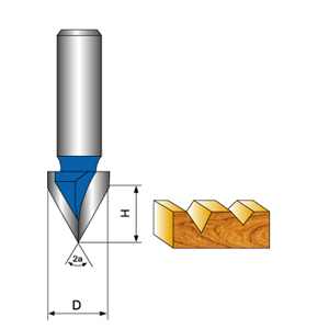 V-Groove Wood Router Bit